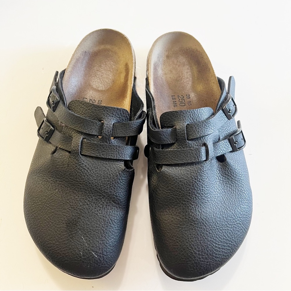 Birkenstock Birkis Camden leather slip on mule sandals